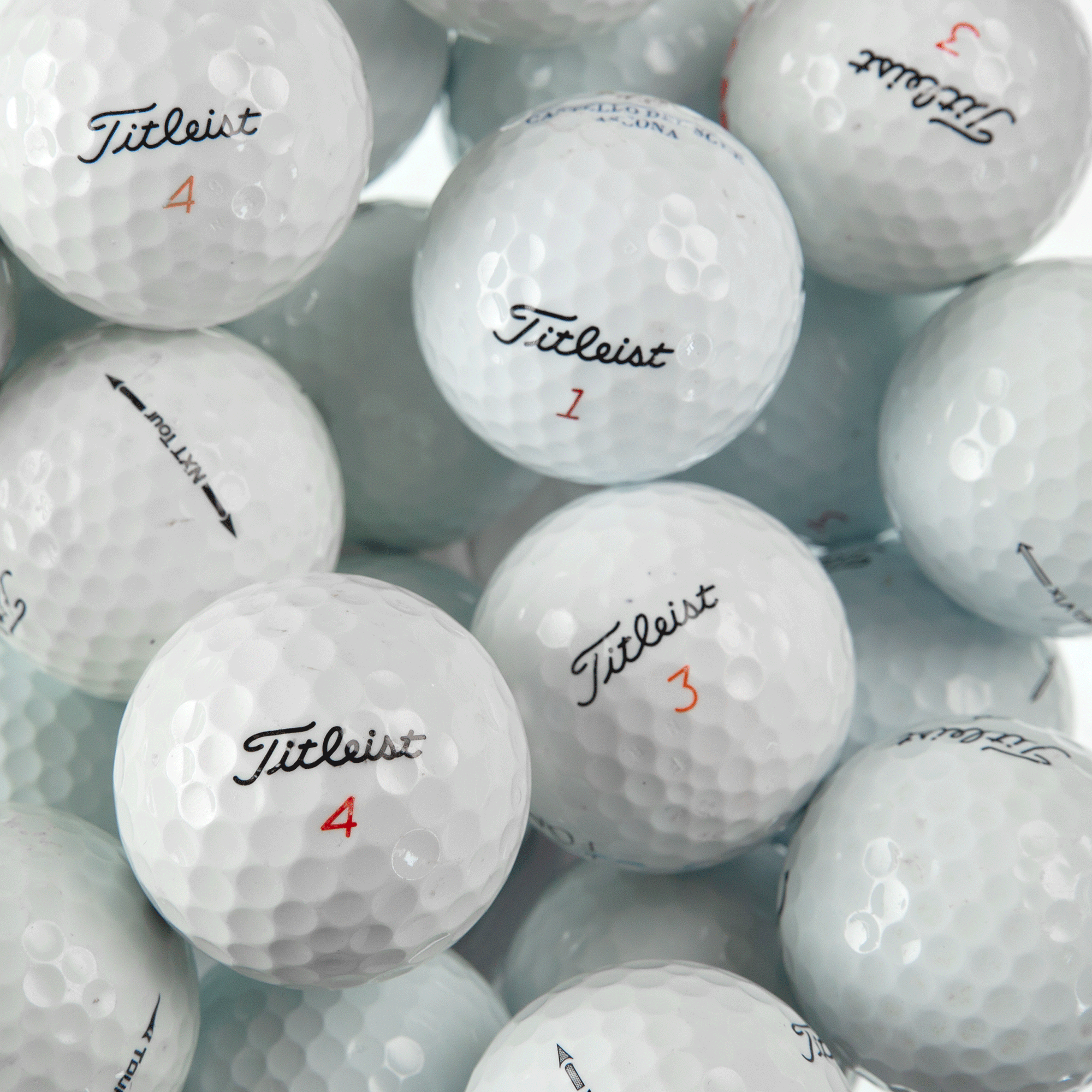 PACK CONFIRMÉ - 100 balles Mix Titleist 2A, 12 Callaway supersoft 4A, 24 Ad333 4A, 24 Mix couleurs 4A