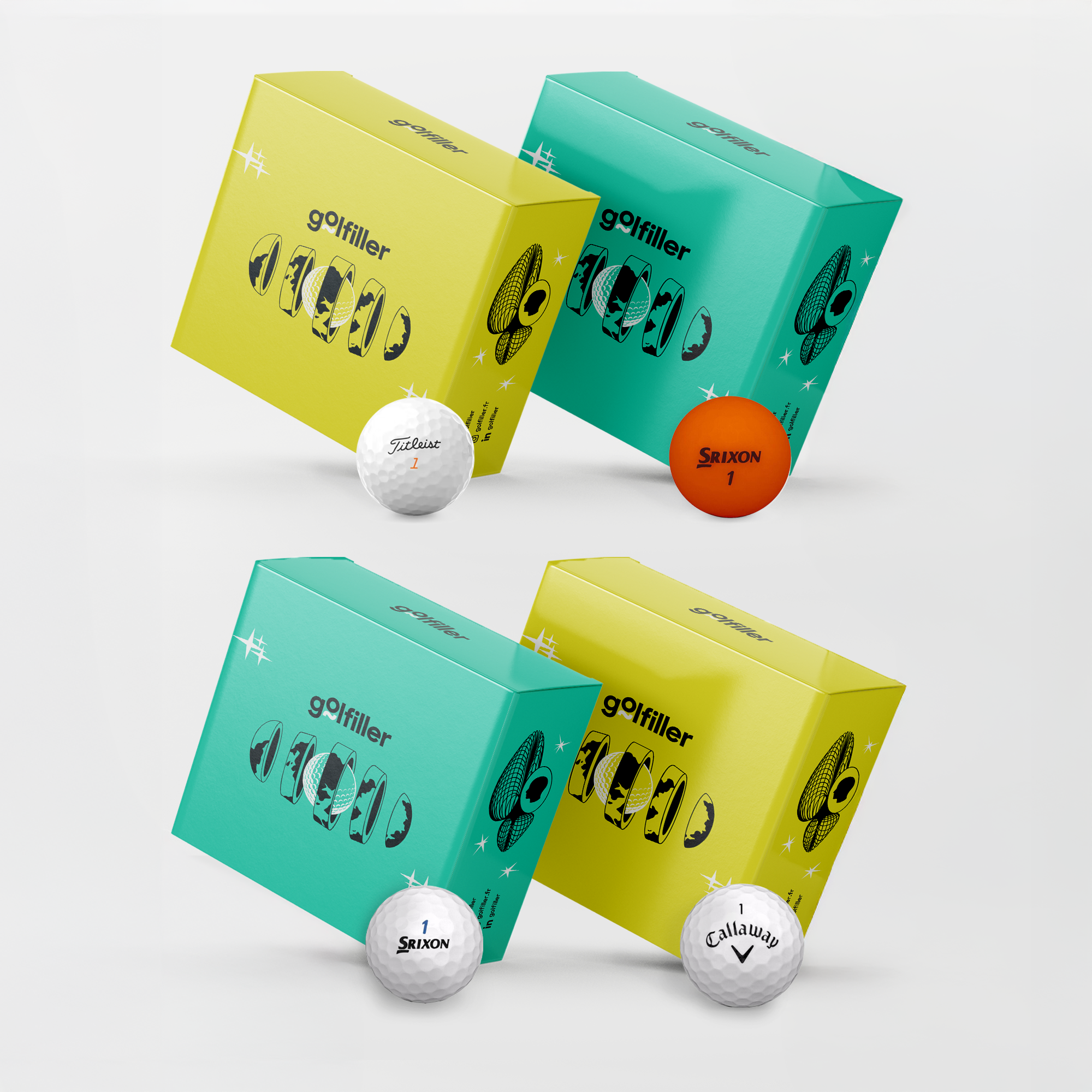 PACK CONFIRMÉ - 100 balles Mix Titleist 2A, 12 Callaway supersoft 4A, 24 Ad333 4A, 24 Mix couleurs 4A