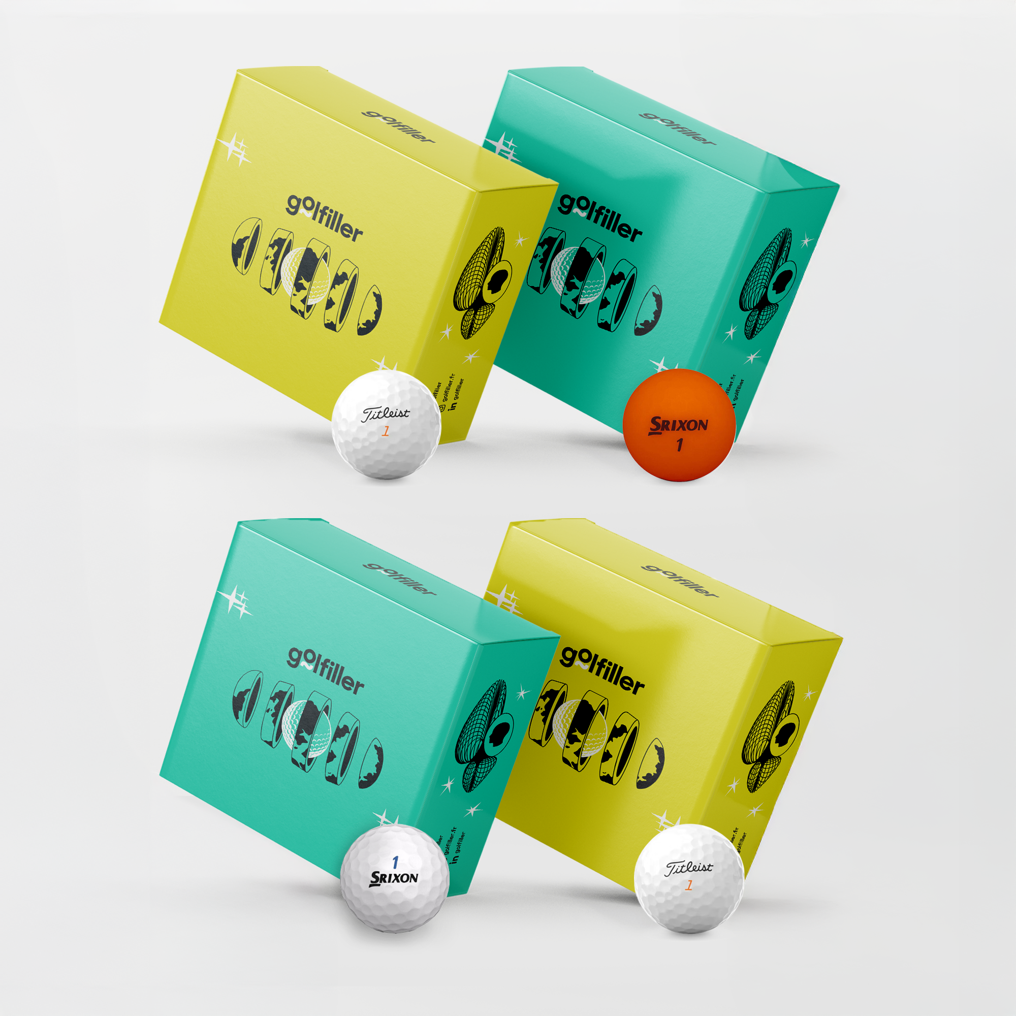 PACK TOUT-TERRAIN - 100 balles Mix confirmés 2A, 50 balles confirmés 4A, 24 Ad333 4A, 12 Mix couleurs 4A