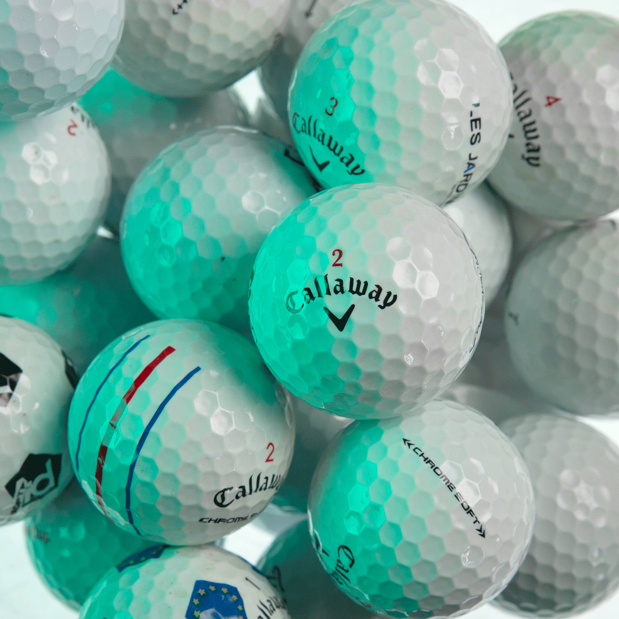 Lot de 3 marque-balles de golf EyeLine Golf Eyeline - Balles