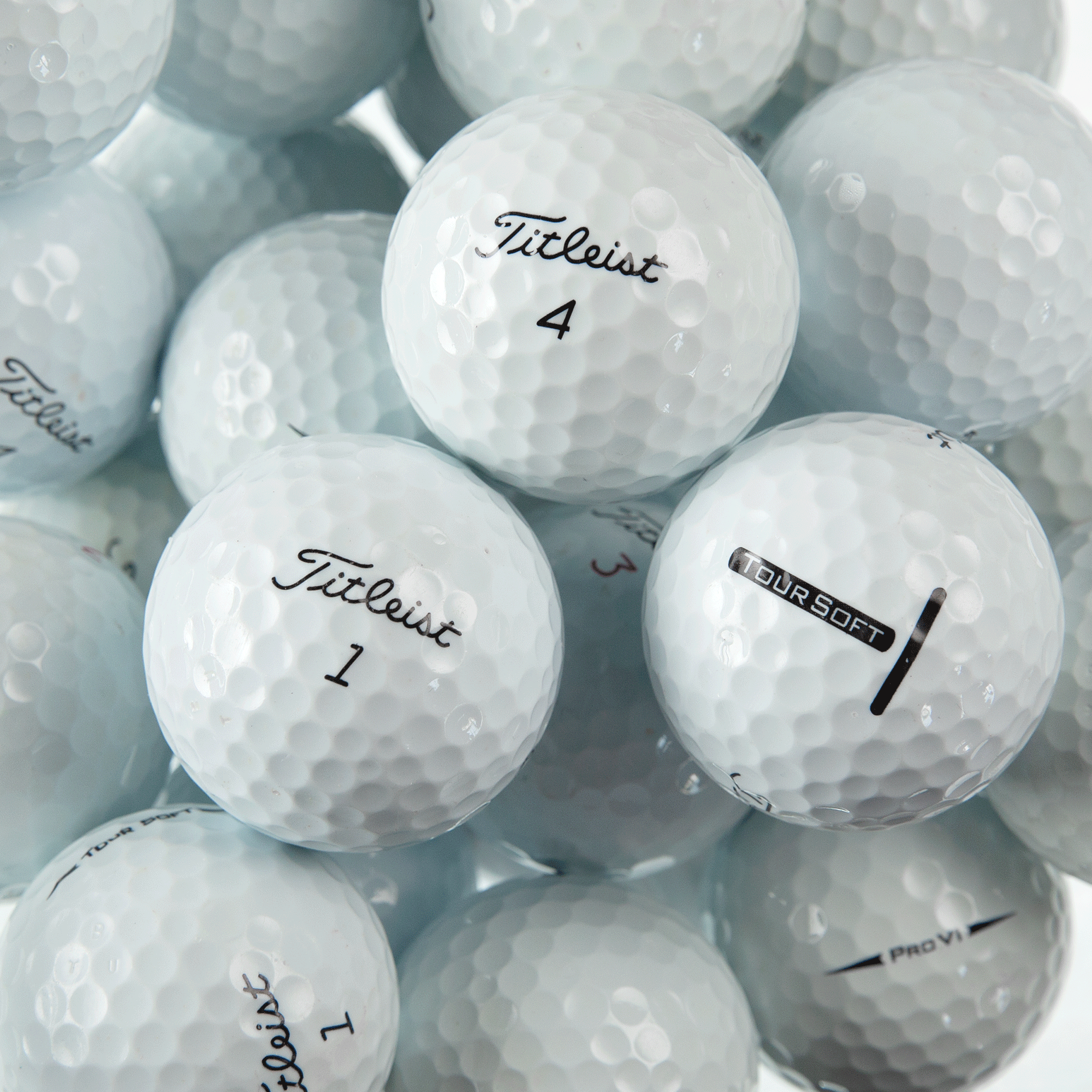 Horslimits Balles De Golf De Marque Remises à Neuf Titleist Multi 50 Unités  Blanc
